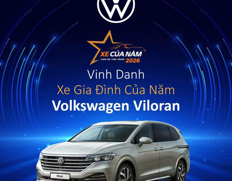 VOLKSWAGEN VILORAN ĐƯỢC VINH DANH “XE GIA ĐÌNH CỦA NĂM 2026”