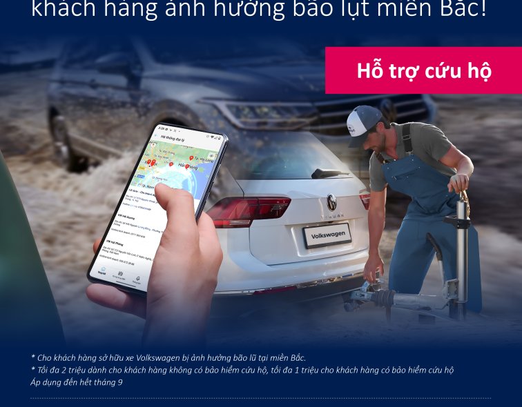 Volkswagen đồng hành cùng khách hàng ảnh hưởng bão lụt miền Bắc – HỖ TRỢ CỨU HỘ