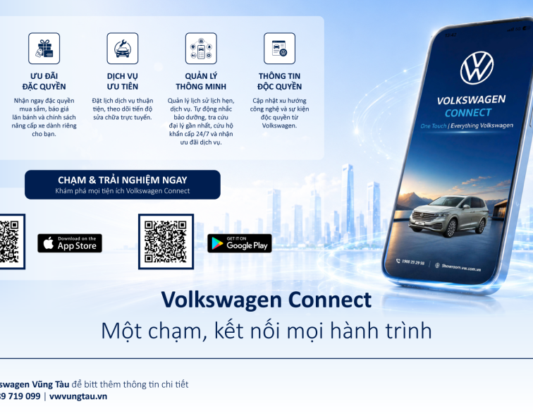 Volkswagen Connect - Một chạm, kết nối mọi hành trình