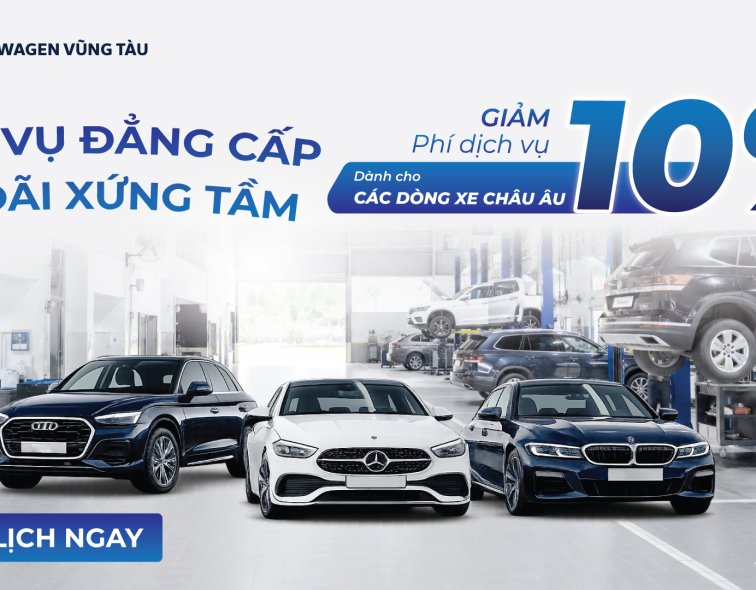 GIẢM NGAY 10% PHÍ DỊCH VỤ XE CHÂU ÂU